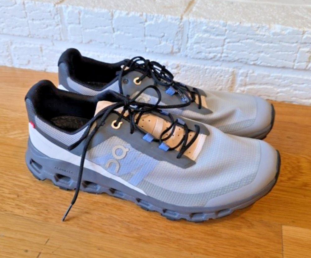 On Running Cloudvista Trail Shoes 10.5 Gray Hiking CloudTec Helion Sneakers
